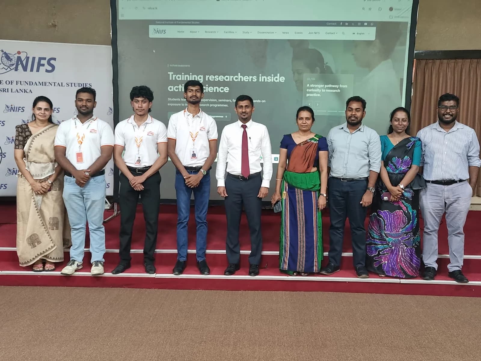 NIFS website launch day group photo